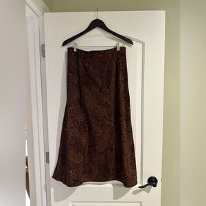 Notations Brown A-Line Skirt